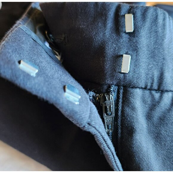 M Missoni Size 2 Straight Leg Pants – Mid-Rise Blue-Black Cotton Blend - Picture 6 of 7